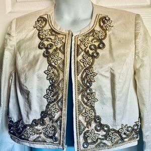 NWT..HOBBY HORSE..hand woven silk Jacket